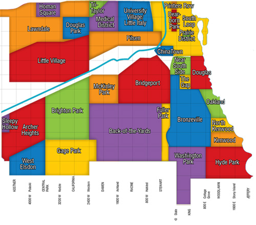 map of chicago neighborhoods